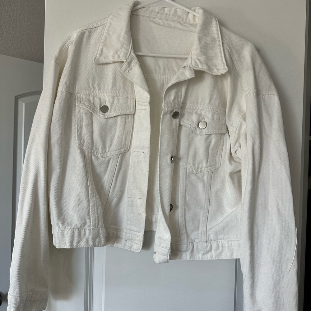 Classic White Denim Jacket